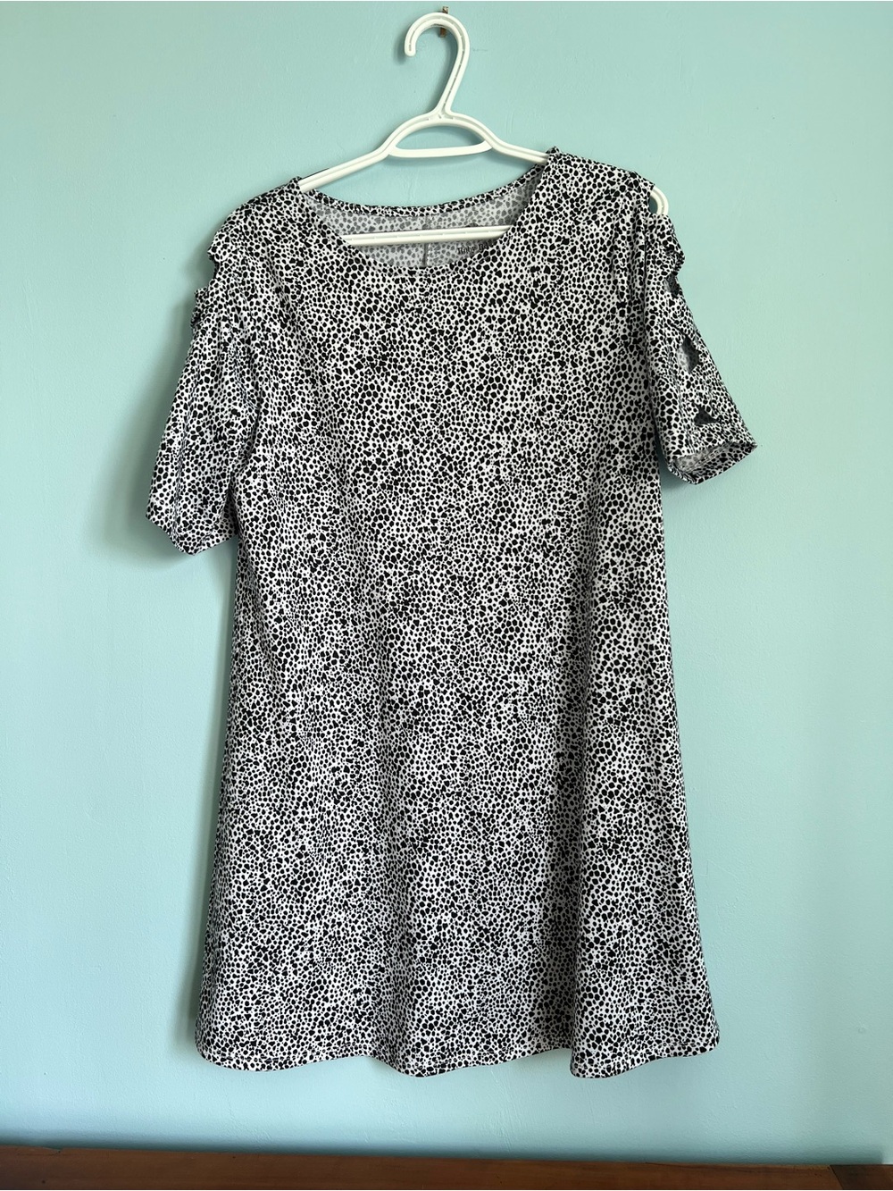 Ruby Rd. Black & White Dress with Dot Print